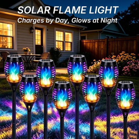 Solar Flame Torch Lights