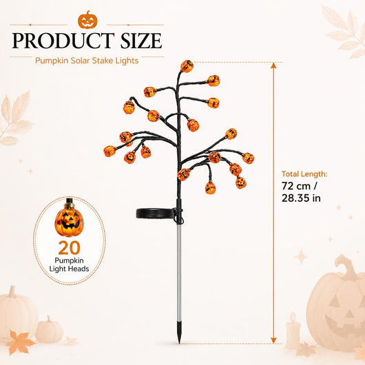 Solar-Powered Pumpkin Lights