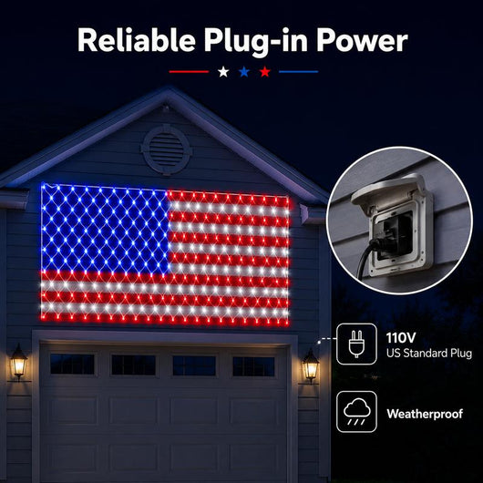 Solar LED Flag Net