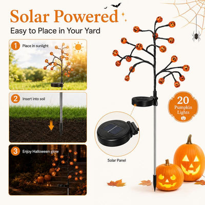Solar-Powered Pumpkin Lights
