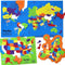 World Map Puzzle with Flags