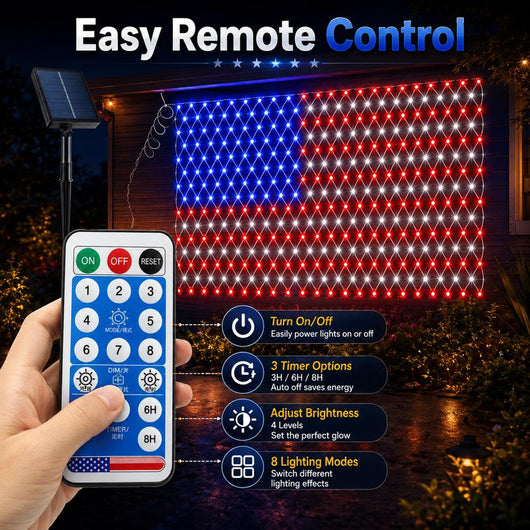 Solar LED Flag Net