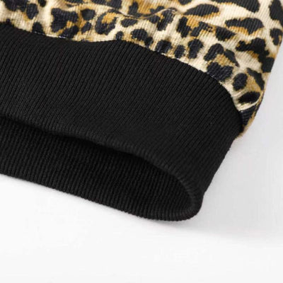 Unisex Reversible Leopard Print Zip Hoodie