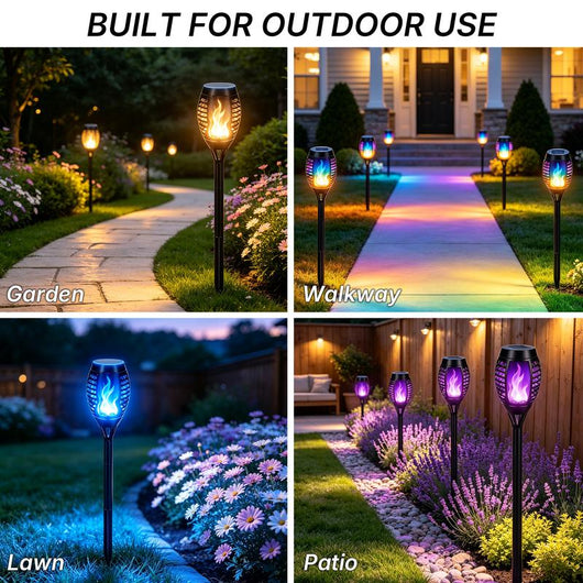 Solar Flame Torch Lights