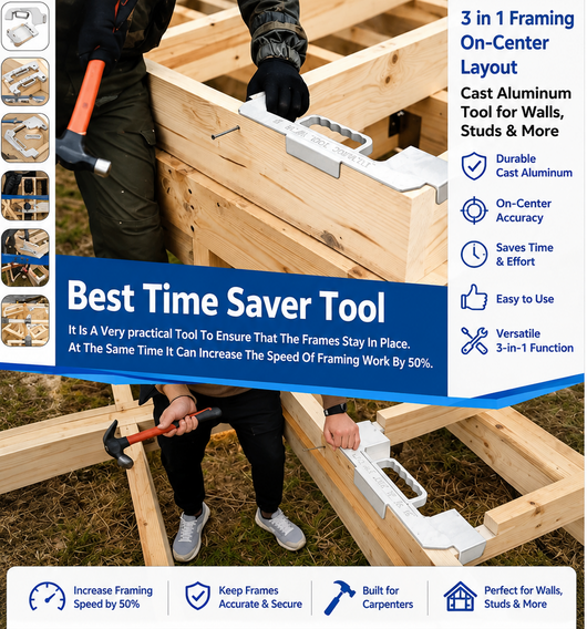 Aluminum Framing Spacing Tool