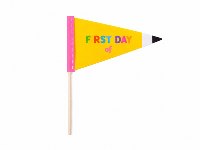 First Day Pennant Flag