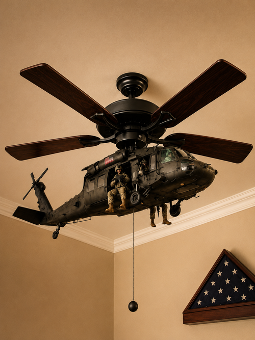 Military Helicopter Ceiling Fan