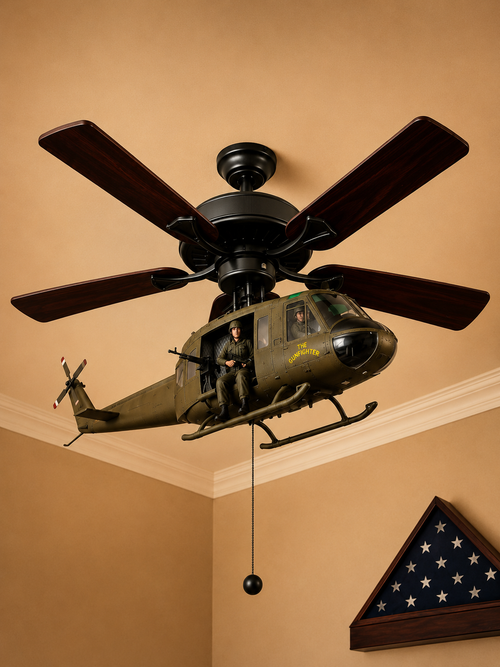 Military Helicopter Ceiling Fan