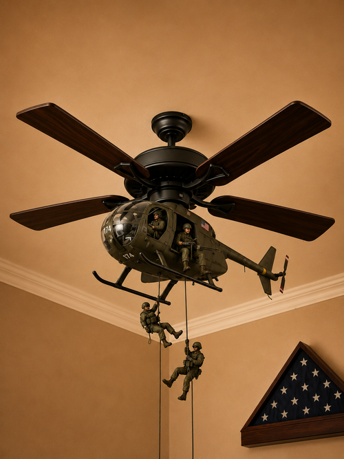 Military Helicopter Ceiling Fan