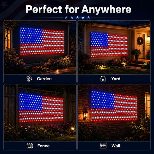 Solar LED Flag Net