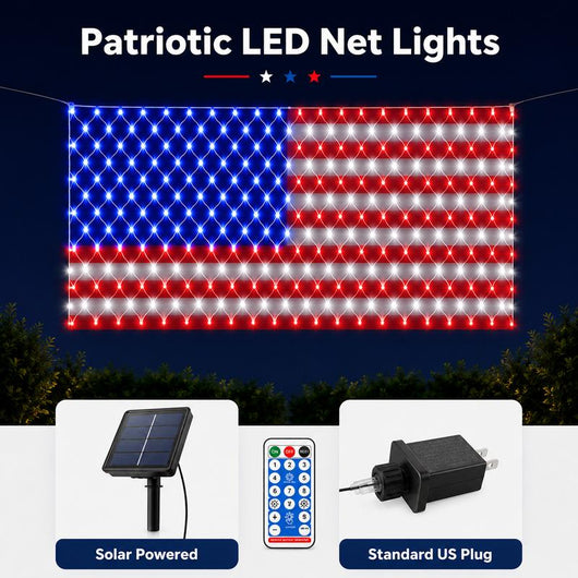 Solar LED Flag Net