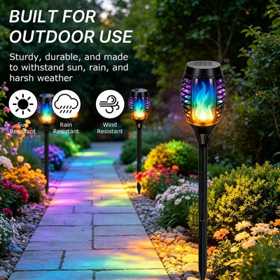 Solar Flame Torch Lights