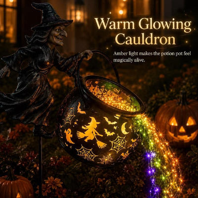 Witch Cauldron Garden Light